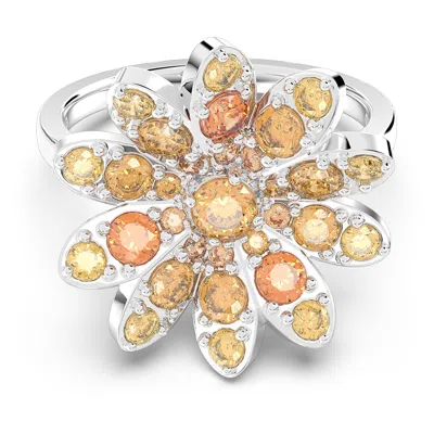 Swarovski Eternal Flower Ring In Yellow