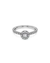 Swarovski Eternity Certified Lab Grown Diamond Halo Ring In White
