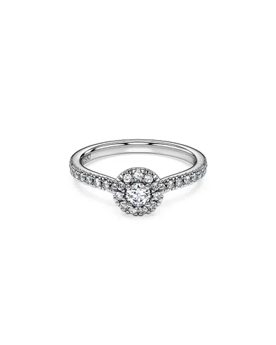Swarovski Eternity Certified Lab Grown Diamond Halo Ring In Silver