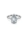 Swarovski Eternity Certified Lab Grown Diamond Pear-shape Engagement Ring In Gold