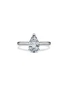 Swarovski Eternity Certified Lab Grown Diamond Pear-shape Solitaire Ring In Gray