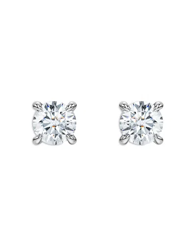 Swarovski Eternity Certified Lab Grown Diamond Stud Earrings In Silver