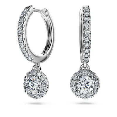 Swarovski Eternity Drop Earrings In White