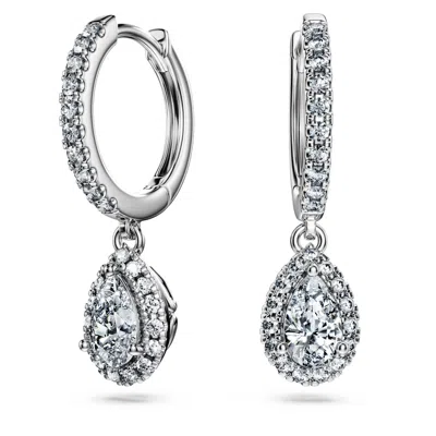 Swarovski Eternity Drop Earrings In White