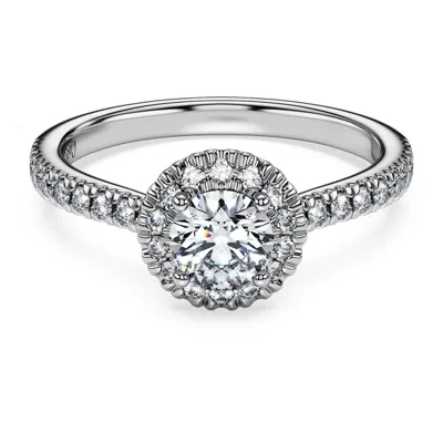 Swarovski Eternity Halo Solitaire Ring In White