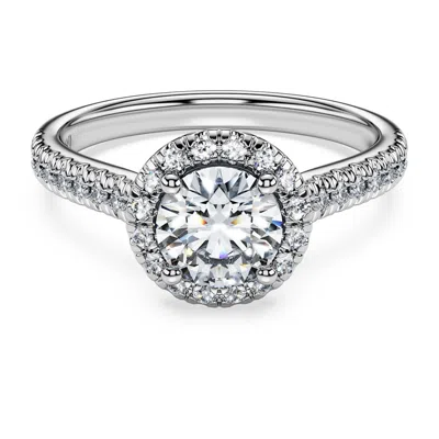 Swarovski Eternity Halo Solitaire Ring In White