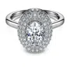 Swarovski Eternity Halo Solitaire Ring In White