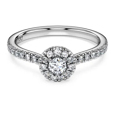 Swarovski Eternity Halo Solitaire Ring In White