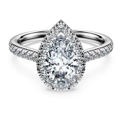 Swarovski Eternity Halo Solitaire Ring In White