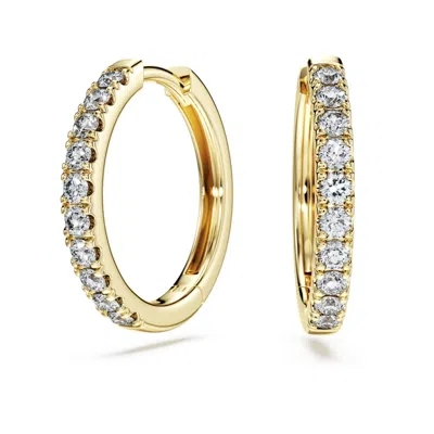 Swarovski Eternity Hoop Earrings In White