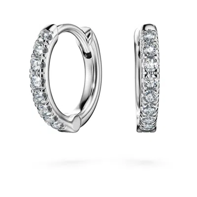 Swarovski Eternity Hoop Earrings In White