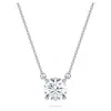 Swarovski Eternity Pendant In White