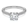 Swarovski 14k White Gold Eternity Certified Lab Grown Diamond Engagement Ring In White
