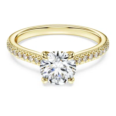 Swarovski Eternity Solitaire Ring In Gold