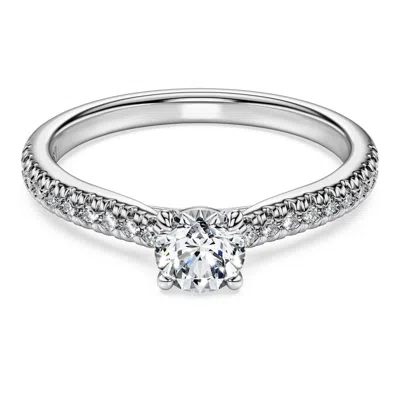 Swarovski Eternity Solitaire Ring In Metallic