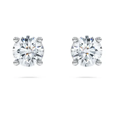 Swarovski Eternity Stud Earrings In White