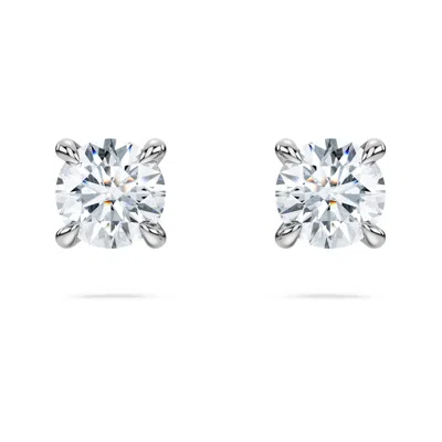 Swarovski Eternity Stud Earrings In White