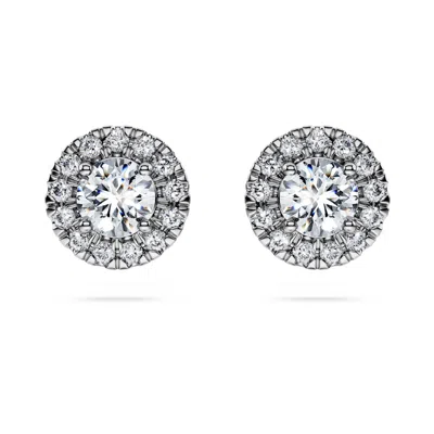 Swarovski Eternity Stud Earrings In White