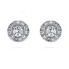 Swarovski Eternity Stud Earrings In White