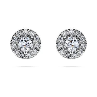 Swarovski Eternity Stud Earrings In White