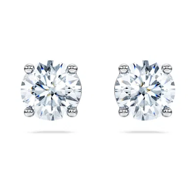 Swarovski Eternity Stud Earrings In White