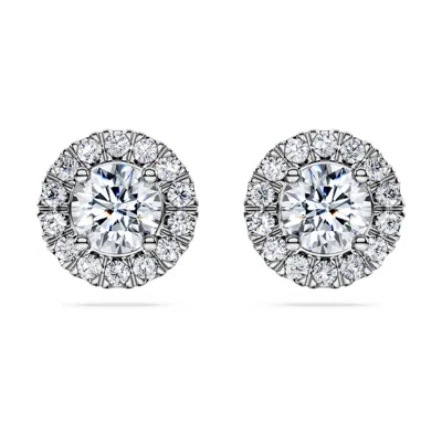 Swarovski Eternity Stud Earrings In White
