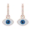 Swarovski Evil Eye Mini Hoop Earrings In Gold