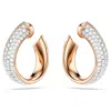 Swarovski Exist Hoop Earrings In White