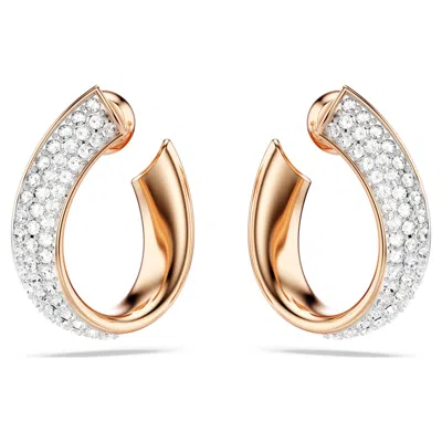 Swarovski Exist Hoop Earrings In Gold