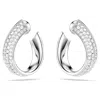 Swarovski Exist Hoop Earrings In White