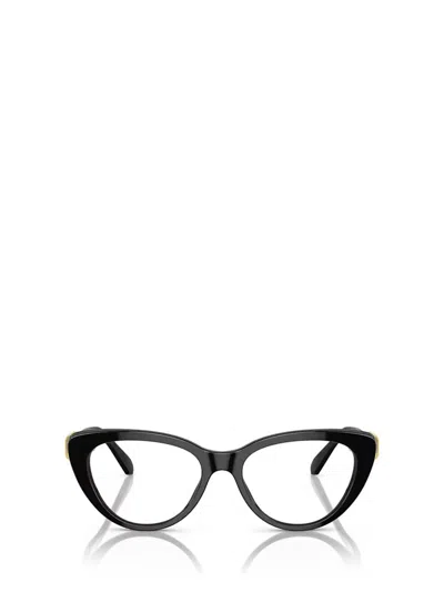 Swarovski Womens Black Sk2005 Cat-eye Acetate Optical Glasses