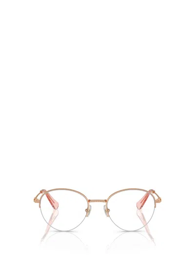 Swarovski Womens Gold Sk1004 Crystal-embellished Metal Optical Glasses In Pink