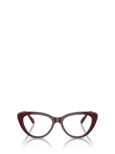Swarovski Crystal-embellished Cat-eye Frame Glasses In Red