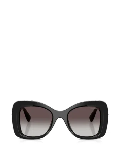 Swarovski Eyewear Butterfly-frame Sunglasses In Black