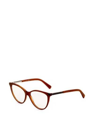 Swarovski Eyewear 캣아이 프레임 안경 In 오렌지