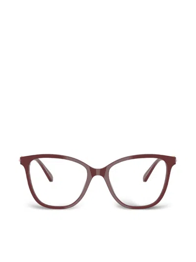 Swarovski Eyewear Cat-eye Frame Glasses In Red
