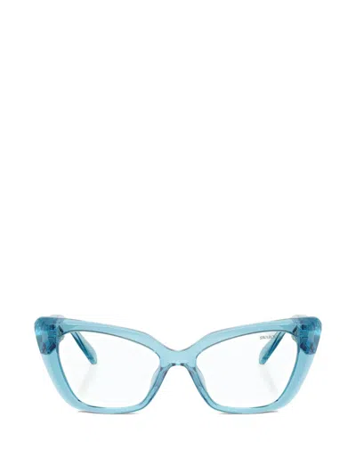 Swarovski Eyewear Cat-eye Glasses In 블루