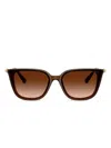 Swarovski Eyewear Crystal-embellished Square Sunglasses In Brown