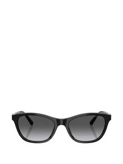 Swarovski Eyewear Crystal-embellished Cat-eye Frame Sunglasses In Black