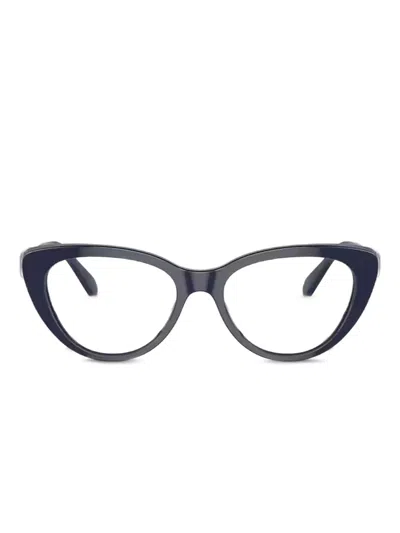 Swarovski Eyewear 크리스털 장식 캣아이 안경