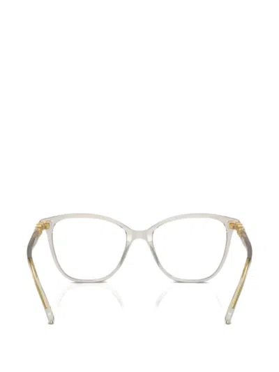 Swarovski Eyewear Crystal-embellished Cat-eye Glasses In Gray