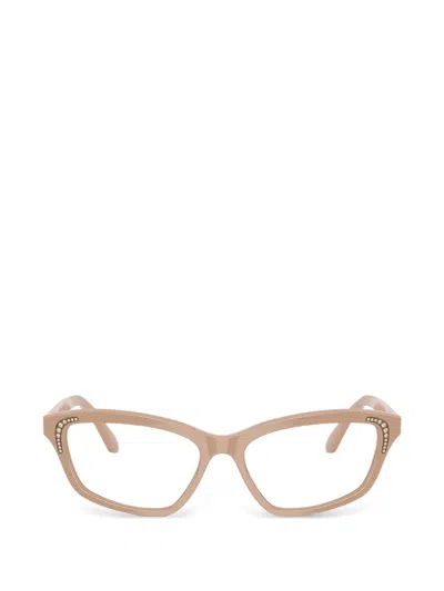 Swarovski Eyewear Crystal-embellished Cat-eye Glasses In Purple