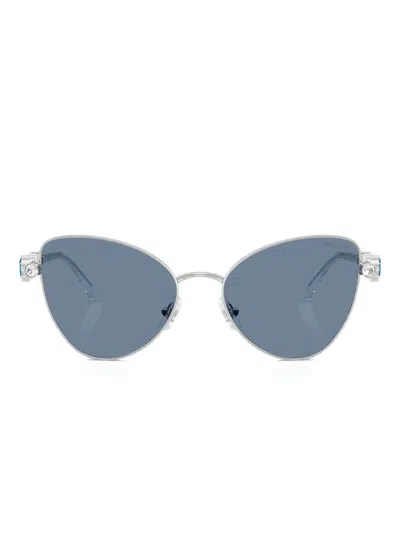Swarovski Eyewear ビジュートリム キャットアイ サングラス
