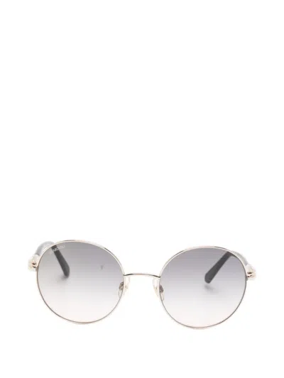 Swarovski Eyewear Crystal-embellished Round-frame Sunglasses