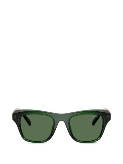 Swarovski Eyewear Gem Square-frame Sunglasses In 그린