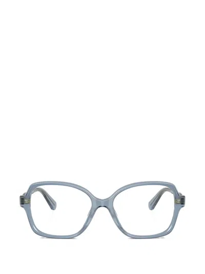 Swarovski Eyewear Light Blue Embellished Glasses