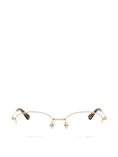 Swarovski Eyewear Oval Frame Glasses In White