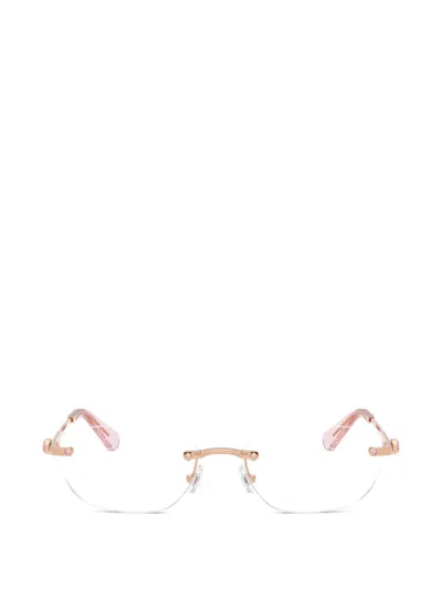 Swarovski Eyewear Oval-frame Glasses In Pink
