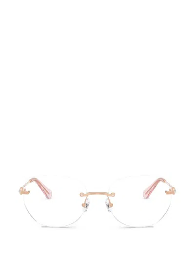 Swarovski Eyewear Oval-frame Glasses In Pink