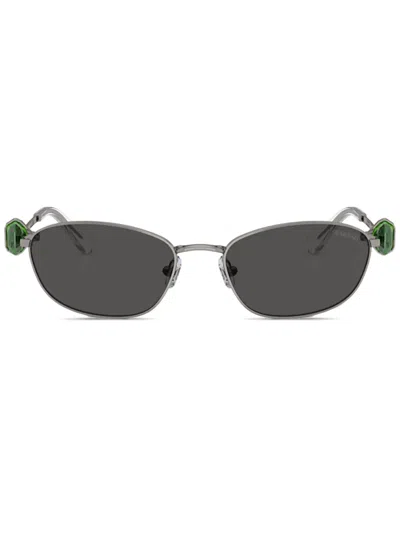 Swarovski Eyewear Oval-frame Sunglasses In Gray